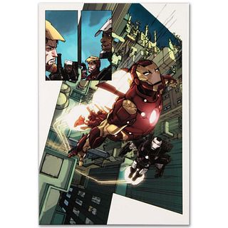 Marvel Comics "Iron Man 2.0 #1" Numbered Limited Edition Giclee on Canvas by Barry Kitson with COA.