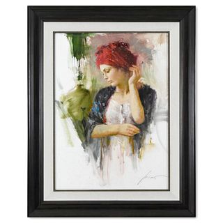 Pino (1939-2010), "Harmony" Framed Original Oil Study on Board, Hand Signed with Certificate of Authenticity.