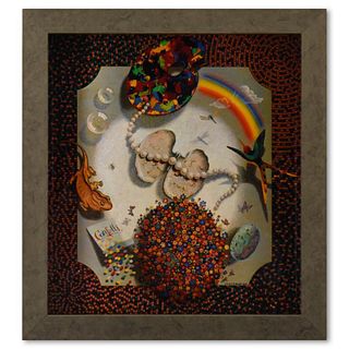 Victor Vasarely (1908-1997), "Etude Multicolore de la série Graphismes 2" Framed 1977 Heliogravure Print with Letter of Authenticity