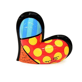 Britto, "Your Love" Hand Signed Limited Edition Sculpture; Authenticated.