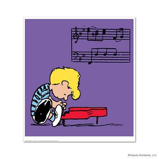 Peanuts, "Schroeder" Hand Numbered Limited Edition Fine Art Print with Certificate of Authenticity.