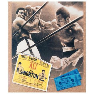 "Ken Norton and Ali Ticket" Sports Collectible Hand-Signed by Ken Norton (1943-2013) with Letter of Authenticity.
