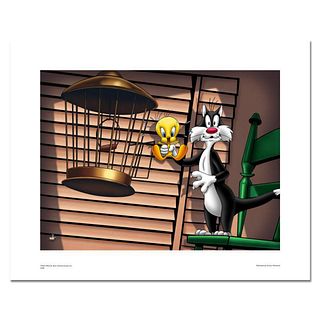 "Spotlight, Sylvester and Tweety" Numbered Limited Edition Giclee from Warner Bros, with Certificate of Authenticity.