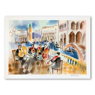 Michael Rozenvain, "Summer Sonata" Hand Signed Limited Edition Serigraph on Paper with Letter of Authenticity.