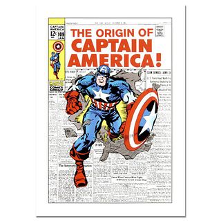 Marvel Comics, "Captain America #109" Numbered Limited Edition Canvas by Jack Kirby (1917-1994) with Certificate of Authenticity.
