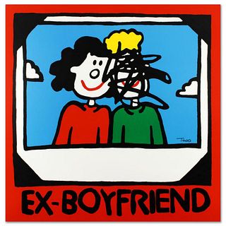 "Ex-Boyfriend" Limited Edition Lithograph by Todd Goldman, Numbered and Hand Signed with Certificate of Authenticity.