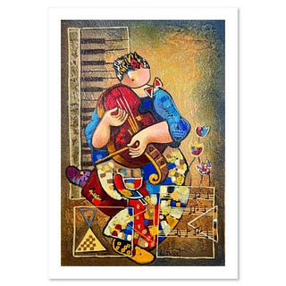 Dorit Levi, "Precious Violin" Limited Edition Serigraph, Hand Signed and Numbered with Letter of Authenticity.