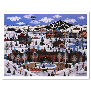 Jane Wooster Scott, "Sun Valley Winter Wonderland" Hand Signed Limited Edition Lithograph with Letter of Authenticity.