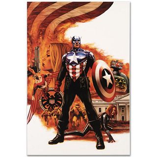 Marvel Comics "Captain America #41" Numbered Limited Edition Giclee on Canvas by Steve Epting with COA.