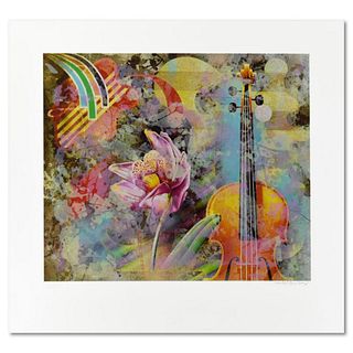 Yankel Ginzburg, "Musical Fantasy" Limited Edition Serigraph, Numbered and Hand Signed with Letter of Authenticity
