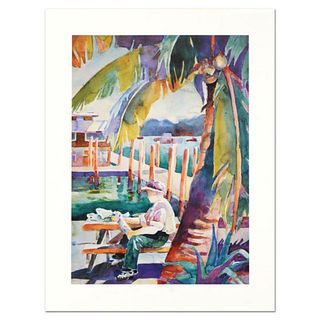 Sissi Janku, "Dockside Catch" Limited Edition Lithograph, Numbered and Hand Signed.