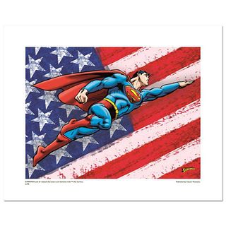 "Superman Patriotic" Numbered Limited Edition Giclee from DC Comics with Certificate of Authenticity.