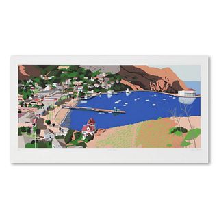 Armond Fields (1930-2008), "Avalon Harbor" Limited Edition Hand Pulled Original Serigraph, Numbered and Hand Signed with Letter of Authenticity.