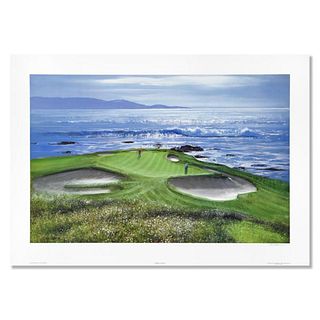 Peter Ellenshaw (1913-2007), "Pebble Beach Seventh Hole" Limited Edition Lithograph, Numbered and Hand Signed with Letter of Authenticity.