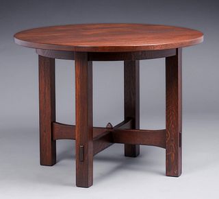 Early Gustav Stickley Lamp Table Similar to #441 c1902