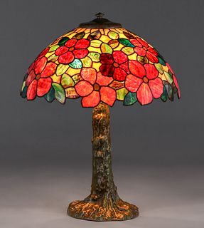 Exquisite Riviere Leaded Glass Lamp c1910