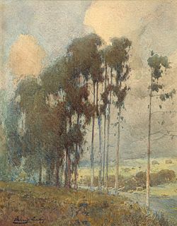 Percy Gray Watercolor California Eucalyptus 1915