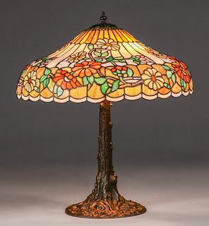 Wilkinson Leaded Glass Lamp c1910