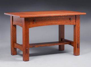 Limbert One-Drawer Library Table c1910