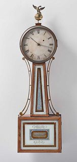 Very Fine Simon Willard Federal Inlaid Banjo Clock