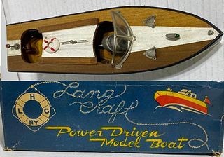 LANG CRAFT MODEL BOAT  WITH BOX 1950 Made in JAPAN