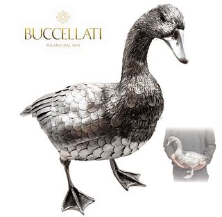 Large Buccellati Sterling Silver (1186 grams) Imposing Duck