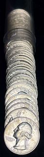 Roll (40-coins) 1955-D Original Mint Condition 90% Silver Quarters 