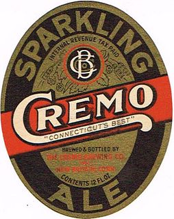 1942 Cremo Sparkling Ale 12oz ES9-14 Label New Britain Connecticut