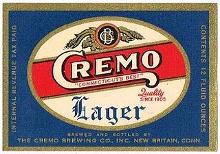 1942 Cremo Lager Beer 12oz ES10-02 Label New Britain Connecticut