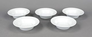 Five compote bowls, KPM Berlin,
