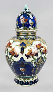 Art Nouveau lidded vase, Rozenbu
