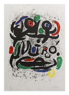 Joan Miro, (Spanish, 1893-1983), Affiche pour lexposition, 1969