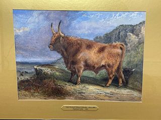 CATTLE OIL PAINTING