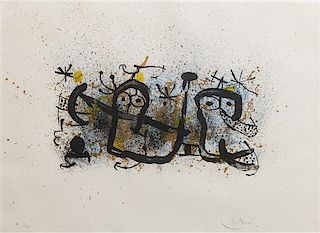 Joan Miro, (Spanish, 1893-1983), Ohne Titel (from Ma de Proverbis), 1970