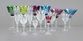 Group of 14 glasses, France, 2nd