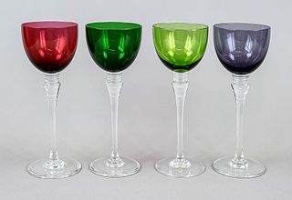 Four wine glasses, France, 2nd h