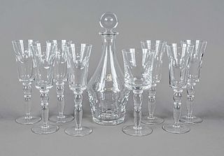 Set of nine glasses, France, 2nd