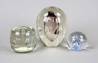 Three paperweights, Italy (?), 2