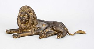 Sculptor mid 20th c., lying lion