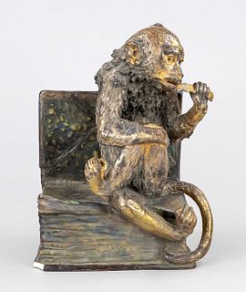 Sculptor mid-20th c., monkey sit