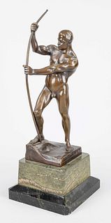 H. Riese, sculptor c. 1930, iron