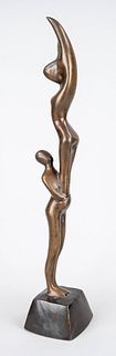 Contemporary sculptor, acrobatic