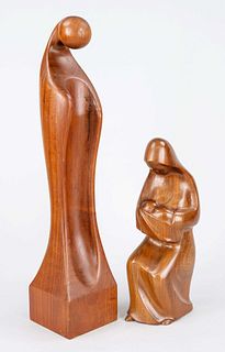 Eginhard Scholz, a.o., wood scul