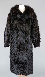 Ladies mink with fox collar, 20t