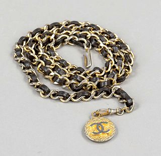 Chanel, narrow chain belt, with