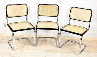 Set of 3 Thonet-style cantilever