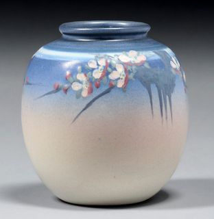 Rookwood Pottery E.T. Hurley Cherry Blossom Vase 1944