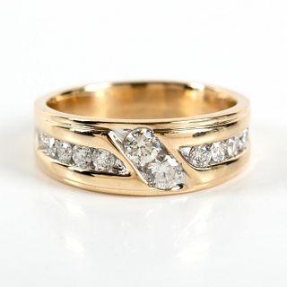 14k Gold Brilliant Cut Diamond Ring, 1.00ct
