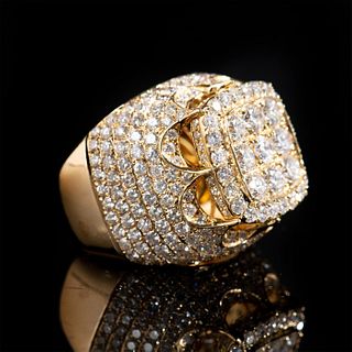 14k Gold Brilliant Cut Diamond Ring, 5.31ct