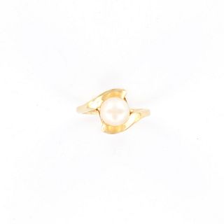 Vintage 14K Gold Pearl Cocktail Ring